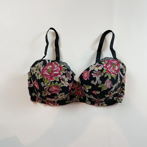 NWOT Victoria's Secret Bra 32DD Dream Angels Lined Demi Floral Applique - Picture 1 of 8